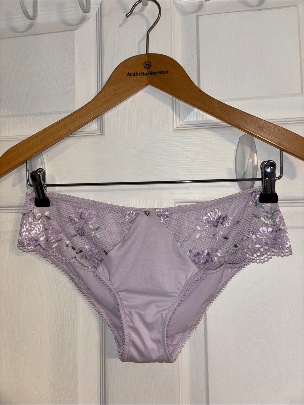 Victoria's Secret Lavender Floral Lace Bikini Panty